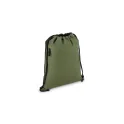 Variante Vert olive - Sac à cordon personnalisable en R-PET 600D enduit PU avec logo - 33 x 42 cm