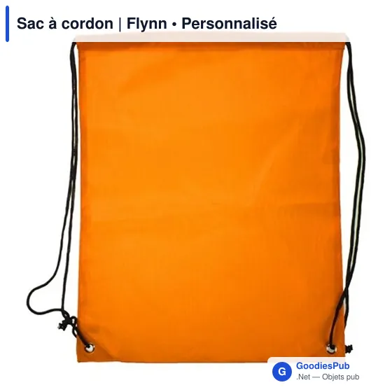 Sac à cordon personnalisable Flynn avec logo pour vos événements - Image 11