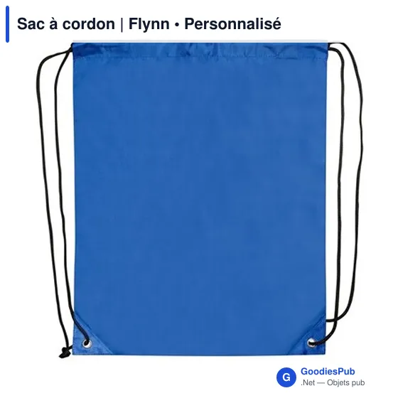 Sac à cordon personnalisable Flynn avec logo pour vos événements - Image 3