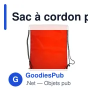 Sac à cordon personnalisable Flynn avec logo pour vos événements - Miniature 6