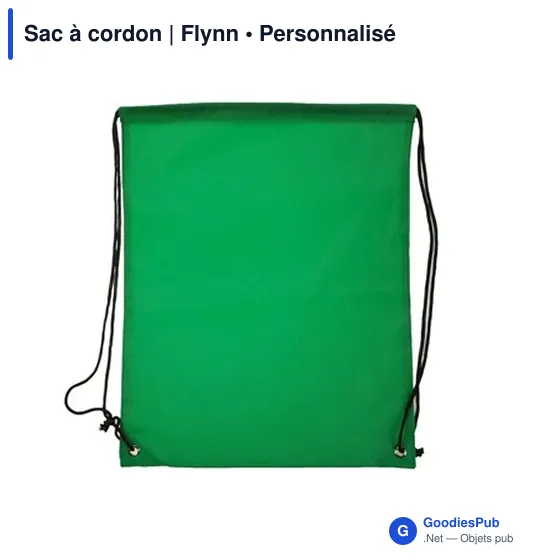 Sac à cordon personnalisable Flynn avec logo pour vos événements - Image 8