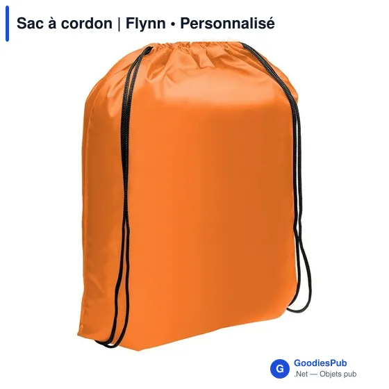 Sac à cordon personnalisable Flynn avec logo pour vos événements - Image 10