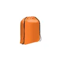 Variante orange - Sac à cordon personnalisable Flynn avec logo pour vos événements