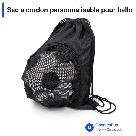 Sac à cordon personnalisable pour ballon avec logo | Varno