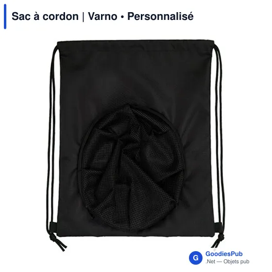 Sac à cordon personnalisable pour ballon avec logo | Varno - Image 2