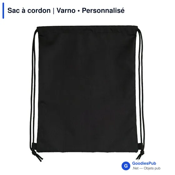 Sac à cordon personnalisable pour ballon avec logo | Varno - Image 3