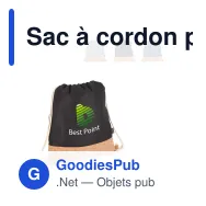Sac à cordon personnalisable en R-PET et liège 35 x 40 cm avec logo - Liège - Miniature 1