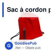 Sac à cordon personnalisable avec logo - Salim - Miniature 1