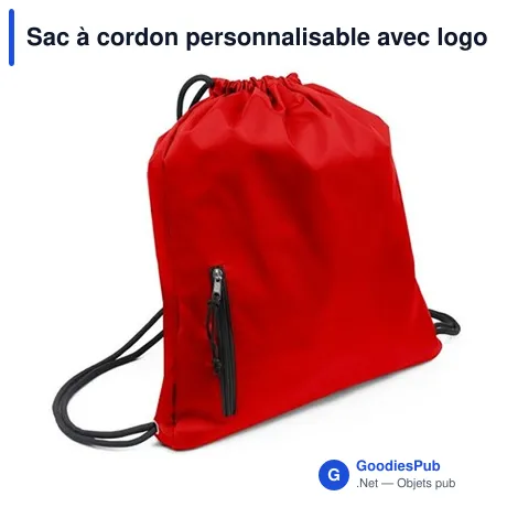 Sac à cordon personnalisable avec logo - Salim