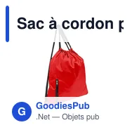Sac à cordon personnalisable avec logo - Salim - Miniature 2