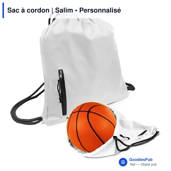 Sac à cordon personnalisable avec logo - Salim - Image 11