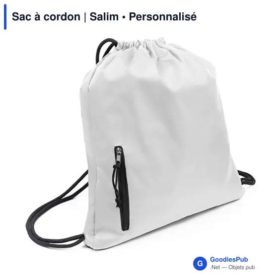 Sac à cordon personnalisable avec logo - Salim - Image 12