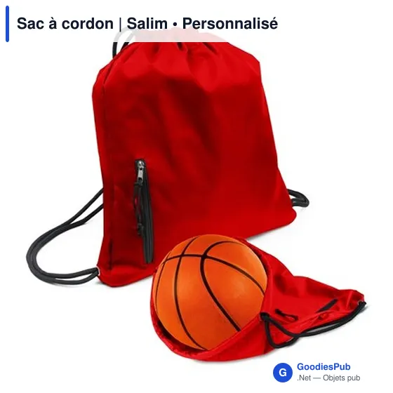 Sac à cordon personnalisable avec logo - Salim - Image 3