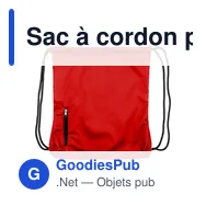 Sac à cordon personnalisable avec logo - Salim - Miniature 4