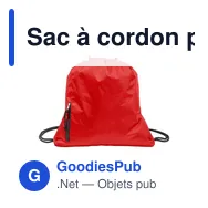 Sac à cordon personnalisable avec logo - Salim - Miniature 5