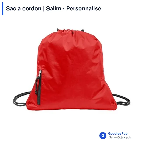Sac à cordon personnalisable avec logo - Salim - Image 5