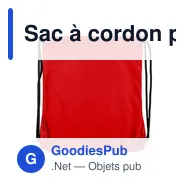 Sac à cordon personnalisable avec logo - Salim - Miniature 7