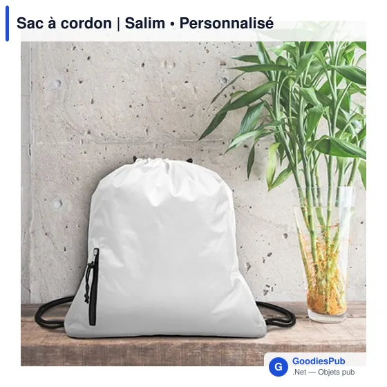 Sac à cordon personnalisable avec logo - Salim - Image 10