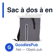 Sac à dos à enroulement personnalisable R-PET 600D enduit PU 20 L avec logo - Miniature 5