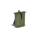 Variante Vert olive - Sac à dos à enroulement personnalisable R-PET 600D enduit PU 20 L avec logo