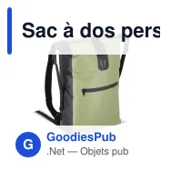 Sac à dos personnalisable 20 L résistant aux éclaboussures IPX4 avec logo - Adventure - Miniature 2