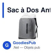 Sac à Dos Antivol Bulman - Miniature 1