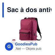 Sac à dos antivol personnalisable avec logo - Komplete - Miniature 2