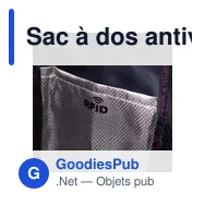 Sac à dos antivol personnalisable avec logo - Komplete - Miniature 12