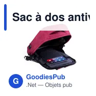 Sac à dos antivol personnalisable avec logo - Komplete - Miniature 3