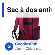 Sac à dos antivol personnalisable avec logo - Komplete - Miniature 5