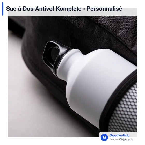Sac à dos antivol personnalisable avec logo - Komplete - Image 7