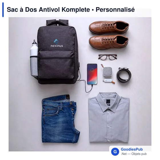 Sac à dos antivol personnalisable avec logo - Komplete - Image 8