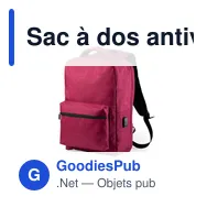 Sac à dos antivol personnalisable avec logo - Komplete - Miniature 9