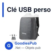 Clé USB personnalisable avec logo pour entreprises - Miniature 1