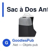 Sac à Dos Antivol Ranley - Miniature 1