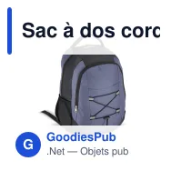 Sac à dos cordon de serrage personnalisable en R-PET 25 L avec logo - Miniature 4