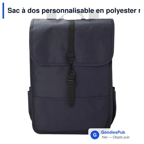 Sac à dos personnalisable en polyester rPET avec logo - Modèle Lyric