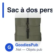 Sac à dos personnalisable en polyester rPET avec logo - Modèle Lyric - Miniature 3