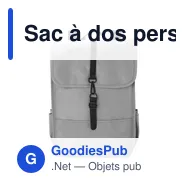 Sac à dos personnalisable en polyester rPET avec logo - Modèle Lyric - Miniature 6