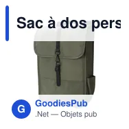 Sac à dos personnalisable en polyester rPET avec logo - Modèle Lyric - Miniature 7