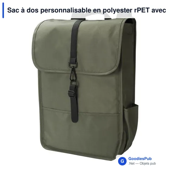 Sac à dos personnalisable en polyester rPET avec logo - Modèle Lyric - Image 7