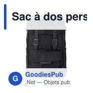 Sac à dos personnalisable Marlowe avec logo pour ordinateur - Miniature 1