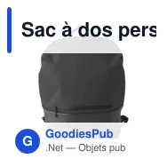 Sac à dos personnalisable avec sortie USB pour logo - Katia - Miniature 1