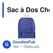 Sac à dos personnalisable Chens avec logo pour entreprises - Miniature 1