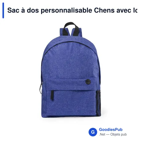 Sac à dos personnalisable Chens avec logo pour entreprises