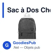 Sac à dos personnalisable Chens avec logo pour entreprises - Miniature 5