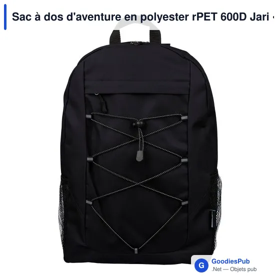 Sac à dos d'aventure en polyester rPET 600D Jari - Image 1