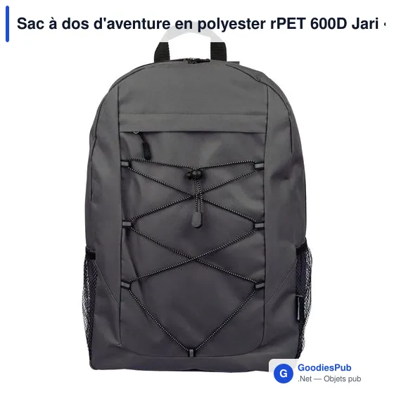 Sac à dos d'aventure en polyester rPET 600D Jari - Image 13