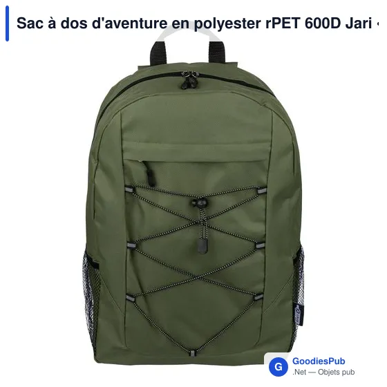 Sac à dos d'aventure en polyester rPET 600D Jari - Image 25