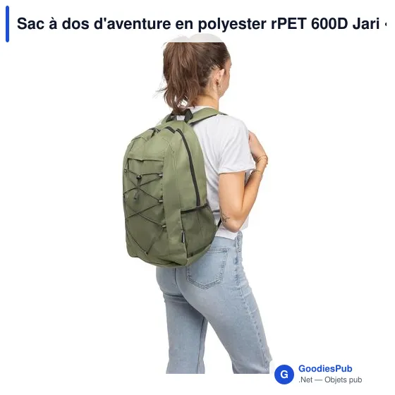 Sac à dos d'aventure en polyester rPET 600D Jari - Image 47